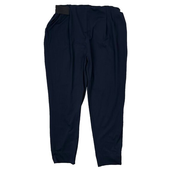 ADAY Turn It Up High Rise Stretch Midnight Navy Travel Trouser Pants XL - Picture 5 of 7